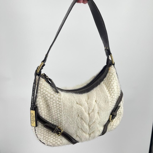 Ralph Lauren Handbags - Vintage Y2K Chaps Ralph Lauren Sweater Purse Fall Preppy Academia Old Money
